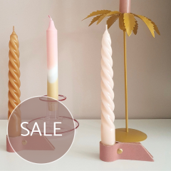 Leren kaarshouder | per stuk