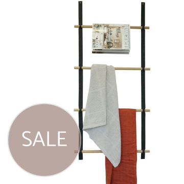 Wandladder / zwart 57cm